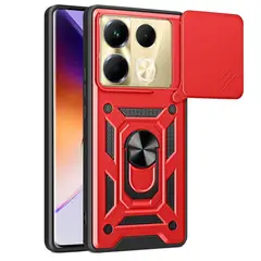 GENERICO - Funda Case Protector Slider Compatible Infinix Note 40 Pro Rojo