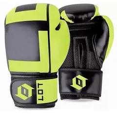 SPORT FITNESS - Guante Boxeo 10oz Port Fitness 074014 Lot Negro con Verde