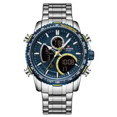 NAVIFORCE - Reloj 9182 Acero Hombre Acero Casual + Estuche
