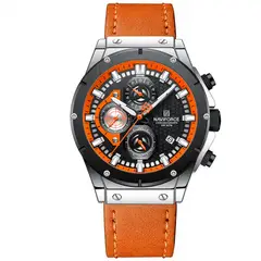 NAVIFORCE - Reloj Original Nf 8027 Cuero Hombre + Estuche