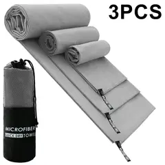 ONE PIXEL - Toalla Baño Deportiva Viaje Microfibra De Secado Rápido Set X3