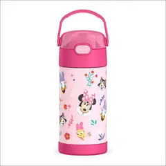 THERMOS - Termo Pitillo Infantil Acero Inoxidable Minnie Mouse 12 Onz