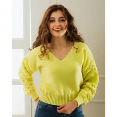 HIGHLAND - Sweater Dan Color Verde biche.
