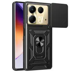 GENERICO - Funda Estuche Case Slider Compatible Con Infinix Note 40 Negro