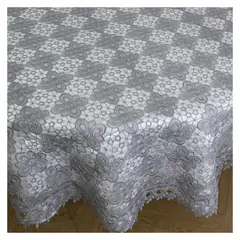 HOMETEX - MANTEL GUIPIUR 8260 REDONDO GRIS