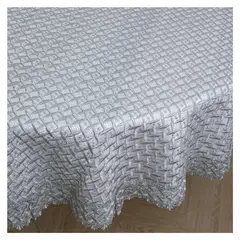 HOMETEX - MANTEL GUIPIUR 6210 OVALDO GRIS