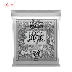 ERNIE BALL - CUERDAS EPALLA P02406 BLACK NYLON AND SILVER
