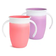 MUNCHKIN - Set x2 Vaso Antiderrame 7 Oz Miracle 360 Para Bebe