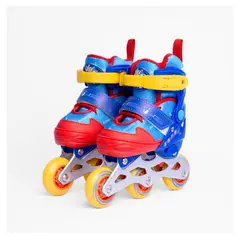 SONIC - Patines en Linea Aluminio Azul Rojo Ajustables 27-30