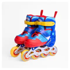 SONIC - Patines en Linea Aluminio Azul Rojo Ajustables 31-34
