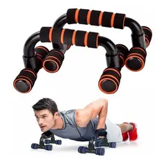 GENERICO - SOPORTE PARA PUSH UP O FLEXIONES NARANJA