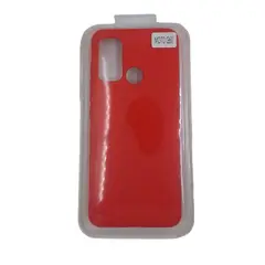 GENERICO - Forro Silicone Case Compatible Con Motorola G60 Rojo