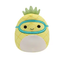 JAZWARES - Peluche 19cm Figura Piña de Buceo Amarilla Squishmallows