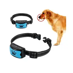 GENERICO - Collar Antiladridos Inofensivo RECARGABLE para perros Azul