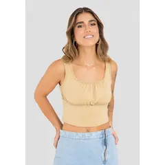 RUTTA - Crop Top Mujer Caramelo 104043