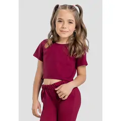 MARKETING PERSONAL - Crop Top Infantil Femenino Cereza Mp 4132
