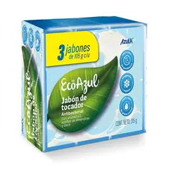 AZUL K - Jabón de Tocador Ecoazul Antibacterial 3 und x 105g c/u