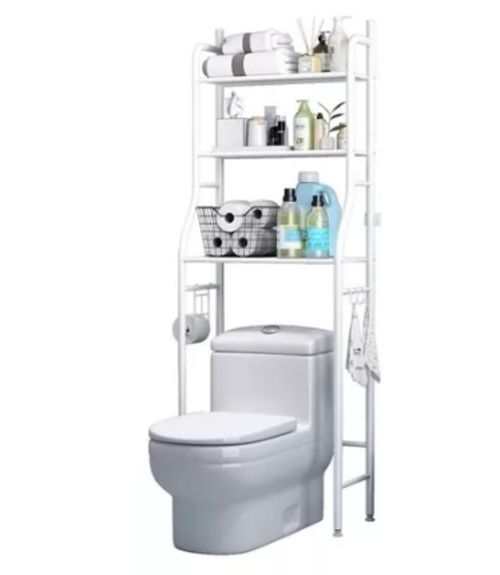 Imagen de Organizador De Baño Estantería Ahorrador De Espacio 3 Color Blanco