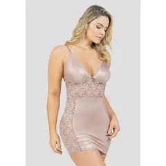 FORMAS INTIMAS - Baby Doll Vestido Mujer Rosado Fi 103034