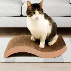 COMPRALOENCASA COM - Rascador Gatos Anti Estrés Cartón Corrugado MCTK01
