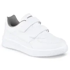 CROYDON - Tenis Colegio Shopir V Blanco-Gris para Niño y Niña