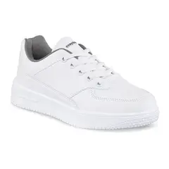 CROYDON - Tenis Colegio Shopir C Blanco-Gris para Niño y Niña