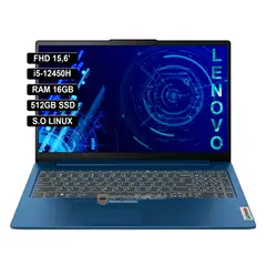 LENOVO - Portátil 156 Intel i5-12450H RAM 16GB 512GB SSD BLUE