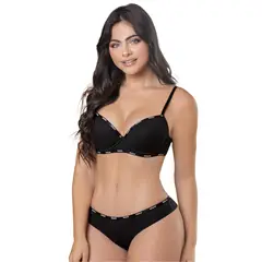 FORMAS INTIMAS - Conjunto Mujer Negro Fi 34861