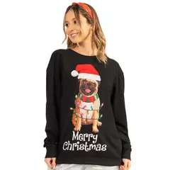 ATYPICAL - Buzo Mujer Negro 2756