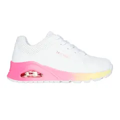 SKECHERS - TENIS BLANCO PARA NIÑA SK UNO GEN1 POP OF OMBRE WHITE