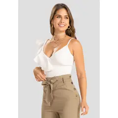 ATYPICAL - Crop Top Mujer Marfil 74974
