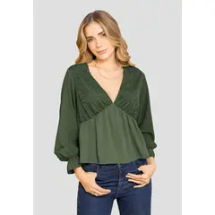 RUTTA - Blusa Mujer Verde Militar 104030