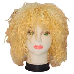 GENERICO - Peluca Disco Crespo Afro Mediano Disfraz Halloween