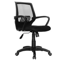GENERICO - Silla Escritorio Manila Operativa Negra Soporte Lumbar - Mobili shop