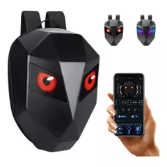 GENERICO - Maleta Rígida Motera Con Ojos Led Graffiti Obsequio Power Bank