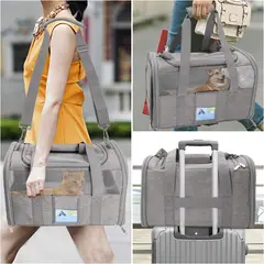 ASIA IMPORT - Guacal Tipo Bolso Transportador De Mascotas Talla M Avion
