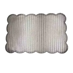 BURICA - INDIVIDUAL PLATEADO TEXTURADO 30X45CM