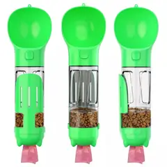 WUUFU - Botella Portátil 3 En 1 Multifuncional Para Perros Mascotas