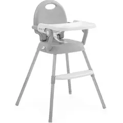 HAPPY BABY - Silla Comedor para bebes 3 en 1 color gris