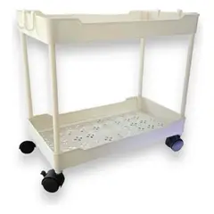 GENERICO - Carrito Organizador 2 Niveles Multiuso Auxiliar Con Ruedas