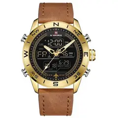 NAVIFORCE - Reloj Original Nf 9144 Casual Marrón + Estuche