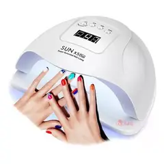 SUN - Lampara Uñas X5 Plus Secado Rapido 80W Temporizador Uv