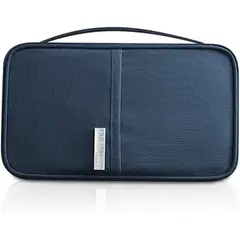GENACOL - Porta Pasaporte Organizador Documentos de Viaje Tarjetero Billetera