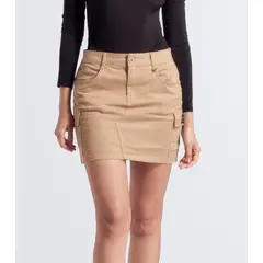 DEREK - Falda Tipo Cargo Para Mujer