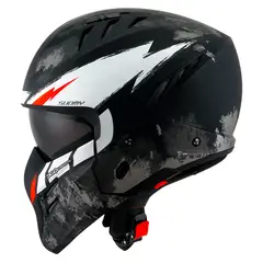 SUOMY - CASCO ARMOR HI VOLT MATT BLACKWHITE M