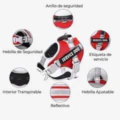 GENERICO - Arnes Perro Service Dog Chaleco Resistente