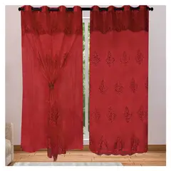 HOMETEX - VELO ROSE ROJO