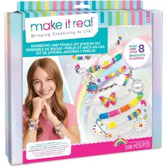 JUGANDO Y EDUCANDO - Set De Crear 8 Manillas Lindas Para Niños 598 Piezas Niñas