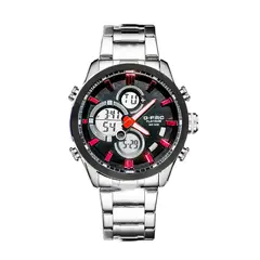 GFORCE - Reloj G-force Original Al163 Digital Acero Hombre + Estuche.