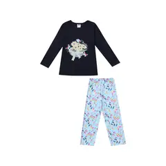 SANTANA - Pijama Niña Anita Turquesa
